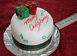Individual Christmas cakes